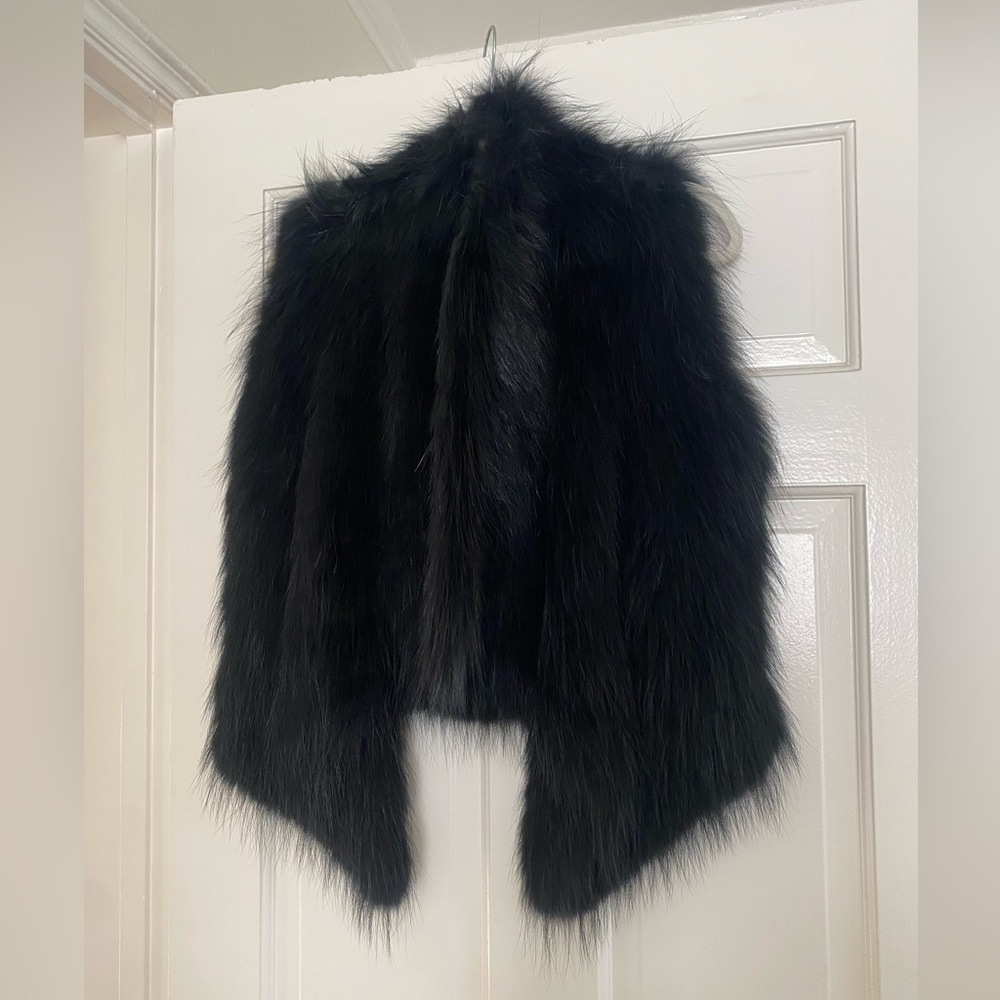 Gorgeous Vince Black Fur Vest